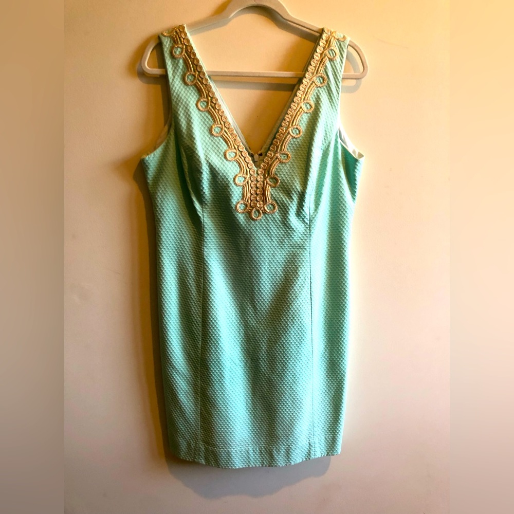 Lilly Pulitzer sea foam green shift dress